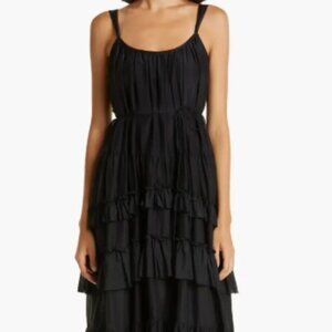Cinq A Sept Kandra Ruffle Tiered Cotton & Silk Blend Dress